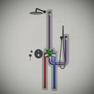 Душевой комплект Timo Saona SX-2369/19SM розовое золото